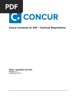 Concur Connector For SAP - Tech Requirements - v1.2