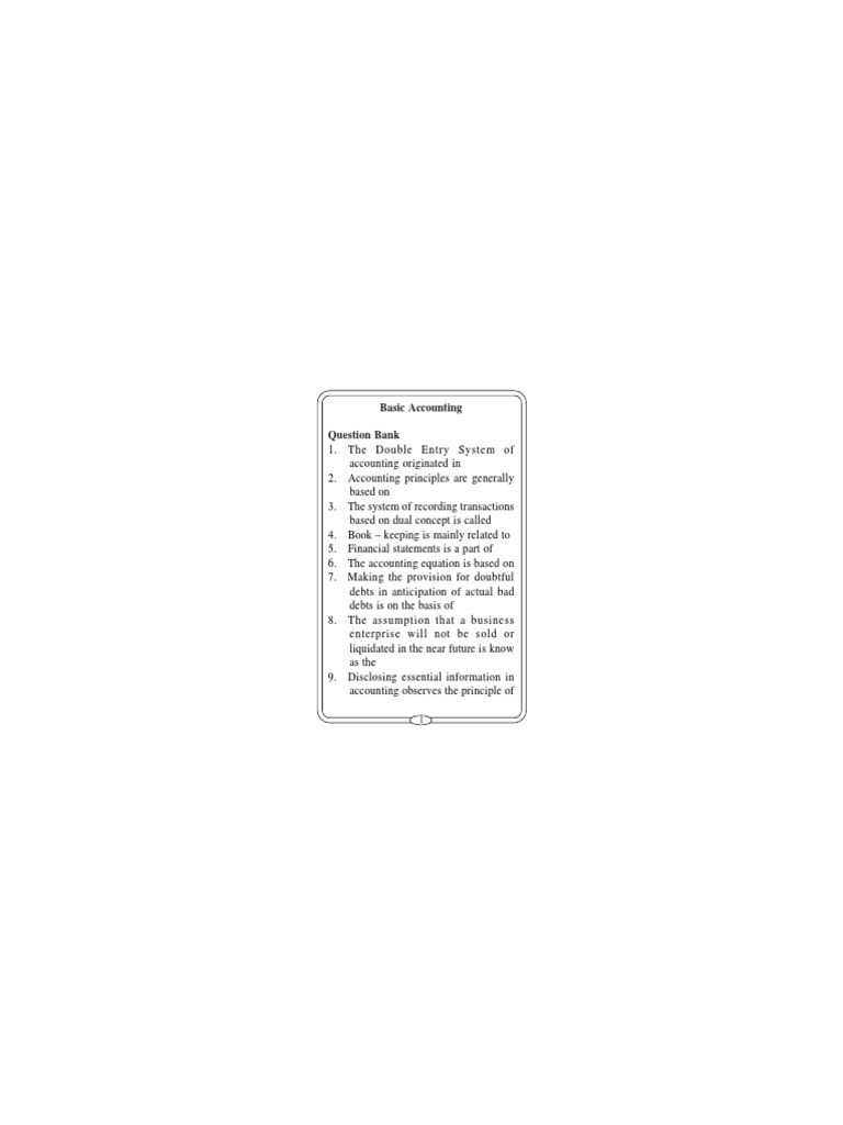 Negotiable Depreciation 1 | | Instrument