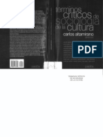 Altamirano Terminos Criticos de Sociologia de La Cultura PDF