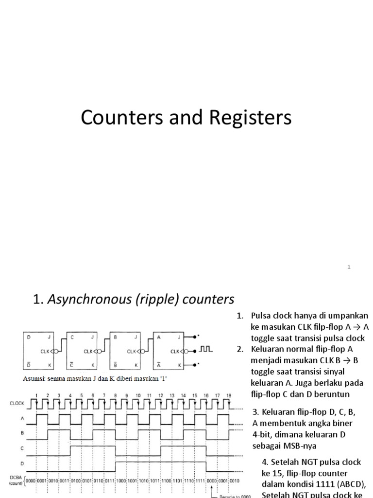 Jenis dan Fungsi Counter Asynchronous | PDF