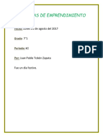 Bitácoras de Emprendimiento: Fecha