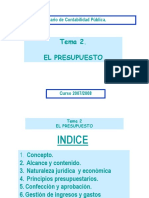 Tema 2 El Presupuesto