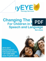 2010-2011 TinyEYE School District Guide for Speech Therapy Telepractice