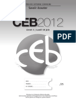 Evaluation Certificative - CEB - 2008 - Dossier de Présentation À L Attention de L Enseignant (Ressource 4946)