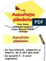 Auscultaţia plămânilor