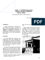 Fisiologia y Fisiopatologia de La Regulacion Termica en El Nino PDF