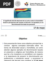 Acercamiento Decreto Nacional Dia Contra Homofobia