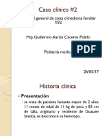 Caso clínico de desnutrición en lactante