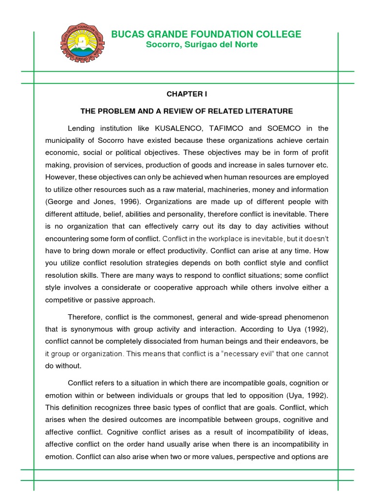 Thesis on conflict management pdf picture