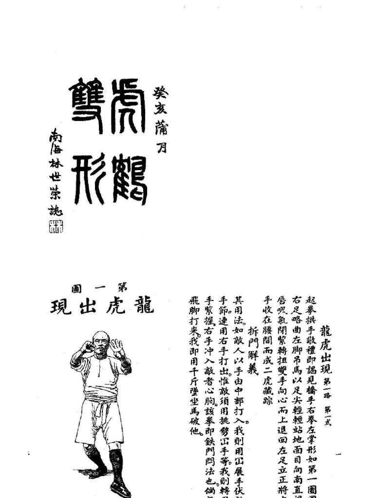Tiger Crane Paired Form Fist 虎鶴雙形拳 PDF East Asian Martial Arts Chinese Martial Arts