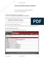 Setup A Transparent Firewall /filtering Bridge With Pfsense