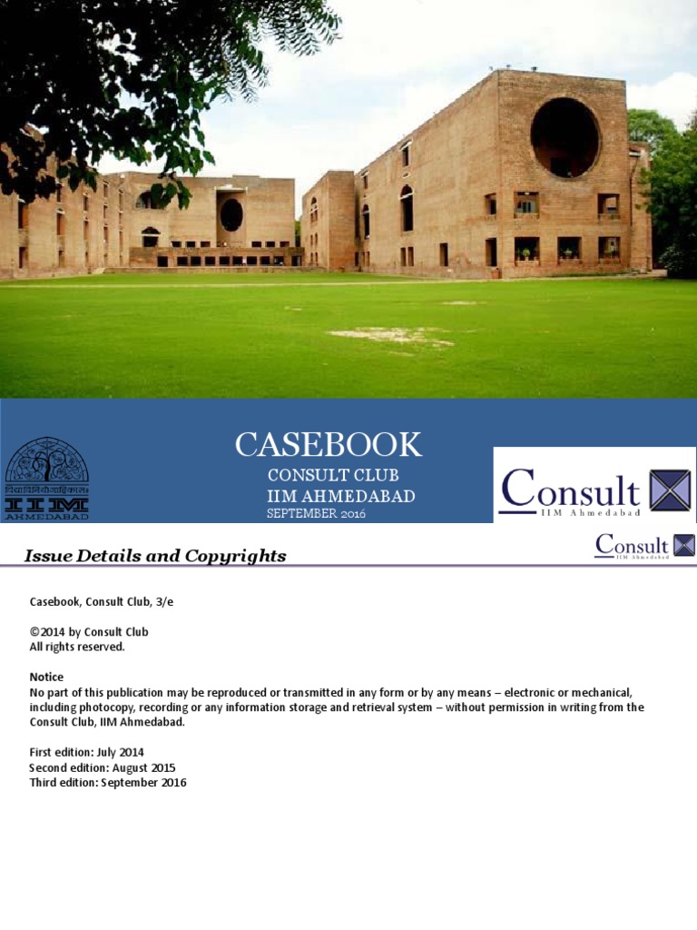 IIMA Casebook 201617 (3rd Edition).PDF Inventory Warehouse