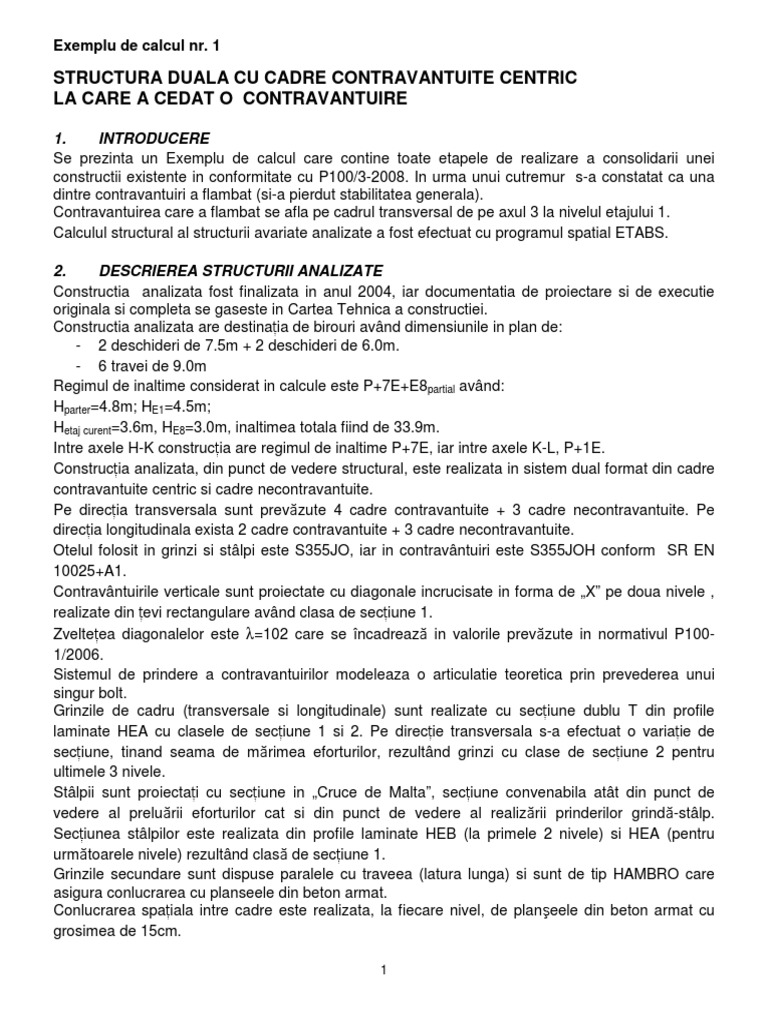 Exemplu - Structura Metalica PDF | PDF