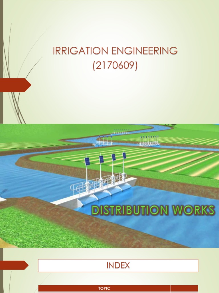 Irrigation Canal Design and Types | PDF | Canal | Irrigation