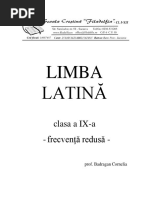 Curs Limba Latina Gramatica