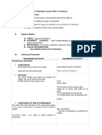 A Detailed Lesson Plan in Science POLLUTION