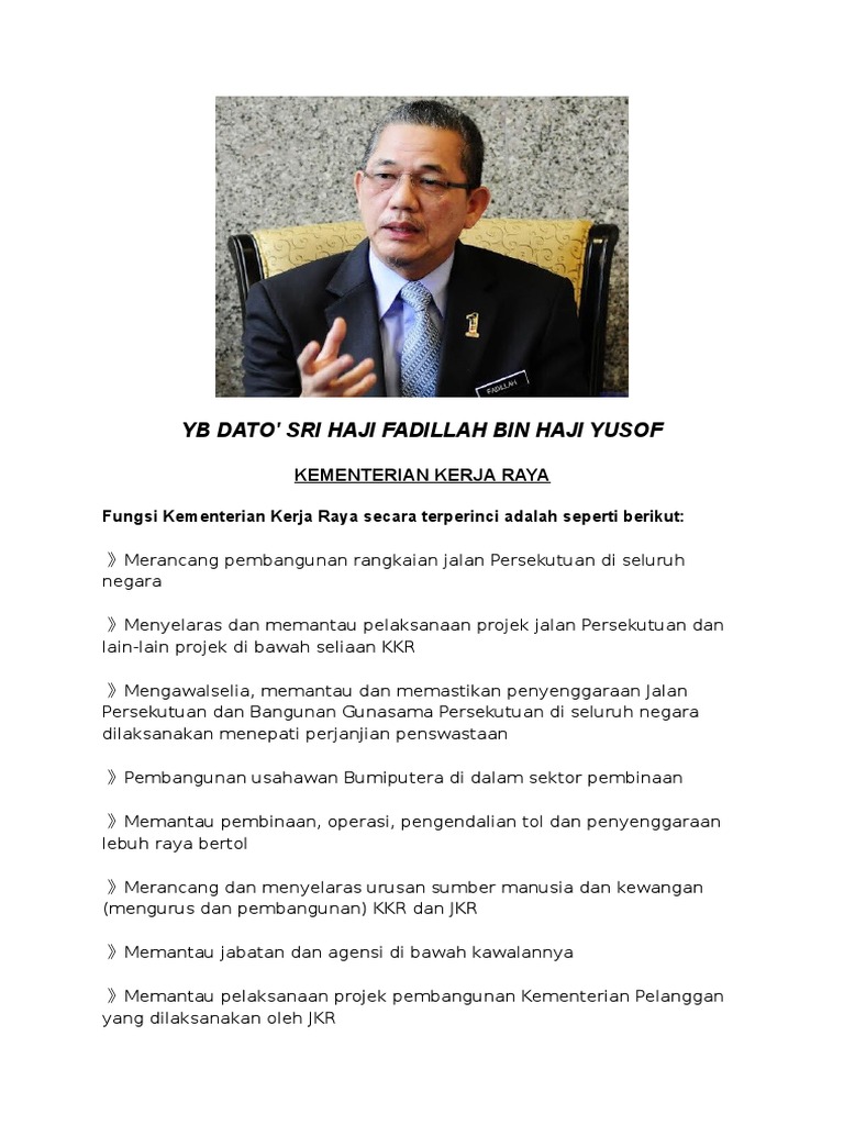 Yb Dato Sri Haji Fadillah Bin Haji Yusof  PDF