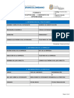 Formato Aceptación - Contrato de Aprendizaje: Proyección Social y Extensión V4 15/05/2017