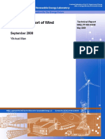 Summary Report of Wind Farm Data: September 2008