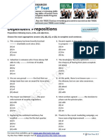 Dependent Prepositions