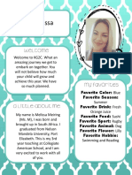 Meet The Teacher Weebly Melissa