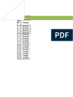 Shuttle Bus Service Details: Timings SL. No