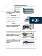 Equipos de laboratorio bioquímica centrifuga microcentrifuga autoclave balanza granataria pie rey fotocolorímetro fotómetro espectrofotómetro