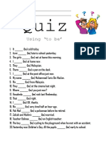 Verb To Be Quiz