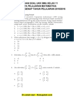 Soal UKK Matematika SMA Kelas 11