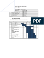 Biaya Dan Jadwal Kegiatan