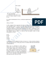 Problemas de atrito estático e cinético entre corpos