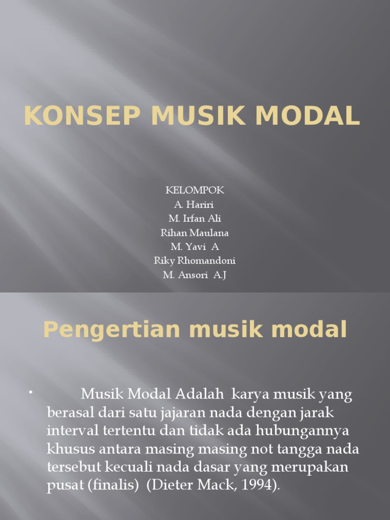 Memahami Musik Modal dan Skala | PDF | Seni