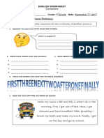 Connectors Worksheet