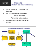 Financial Planning and Frecasting - Ch. 12