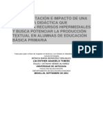 Bermúdez, Agudelo - Propuestas Didacticas Hipermediales para La Producción Textual