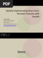 Quickly Implementing New Cross-Browser Features With Gestalt