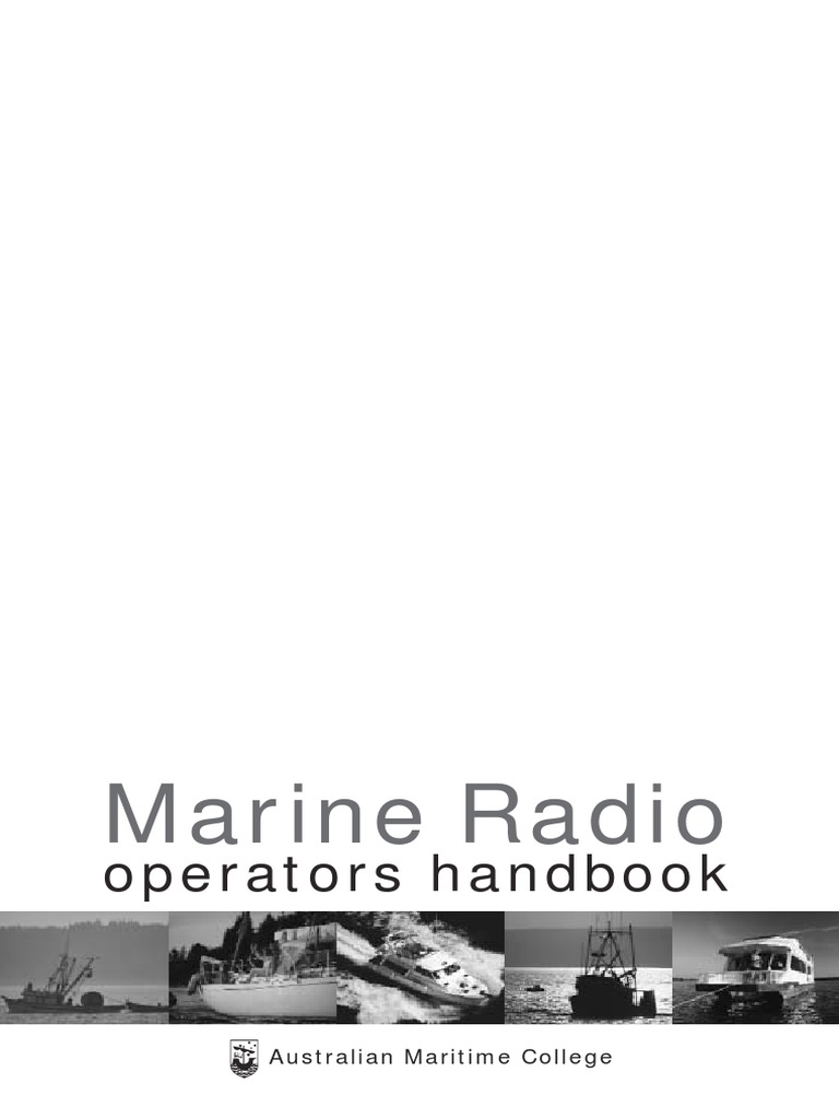 Marine Radio Handbook PDF Radio Broadcasting