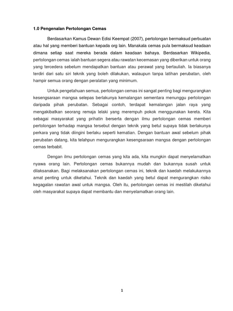 Pertolongan Cemas Pdf