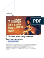 7 Libros Que Te Atrapan Desde La Primera Página