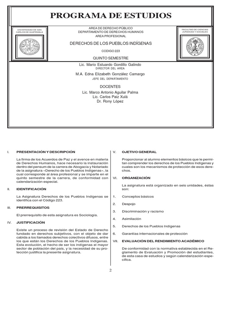 Derechos de los Pueblos Indígenas en Guatemala | PDF | Gente indígena ...