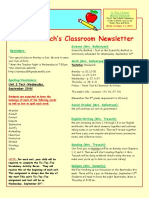 5th grade newsletter-week of 9 11 2017