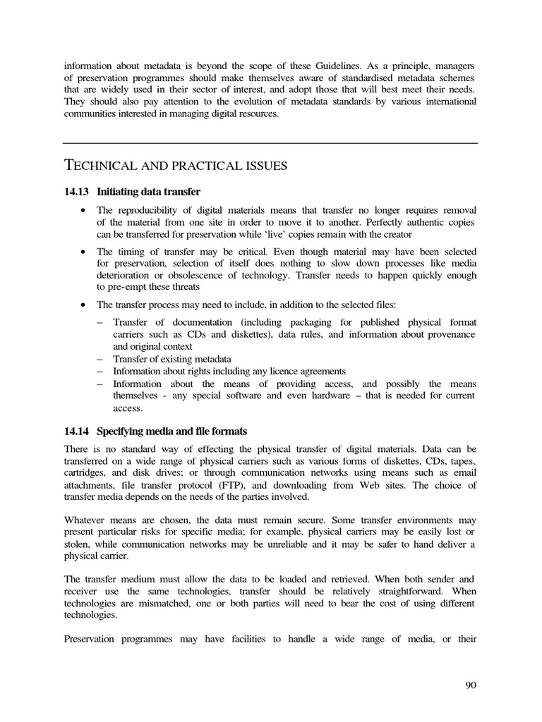 85 Preservedguidelines130071e | PDF | Metadata | Preservation (Library ...