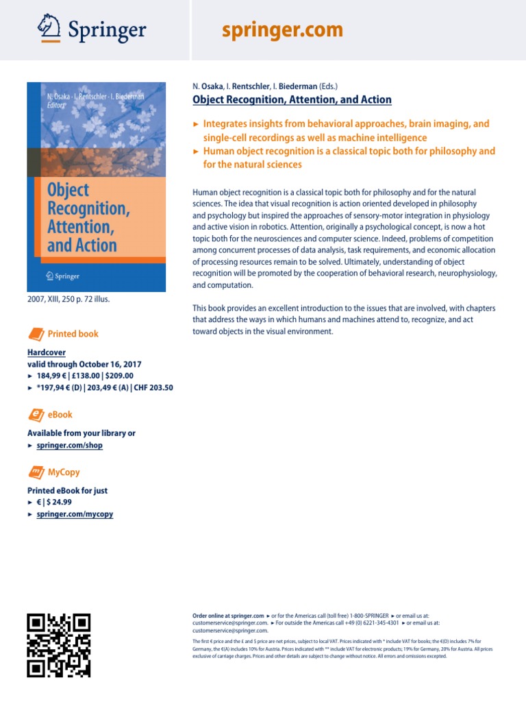 Cognitive Science & Object Recognition | PDF | Attention | Psychology
