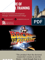The Future of Doctoral Training