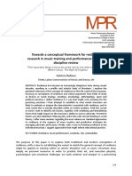 Towards A Conceptual Framework For Resilience Research in Music Training and Performance A Cross-Discipline Review PDF