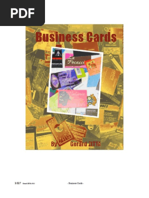 Business Cards Effect by Gerard Zitta