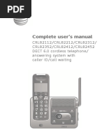 Manual Telefono AT&T CRL82212