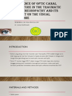 Incidence of optic canal fracture in the traumatic.pptx