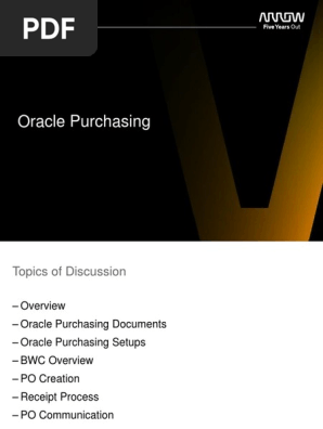 Oracle Purchasing