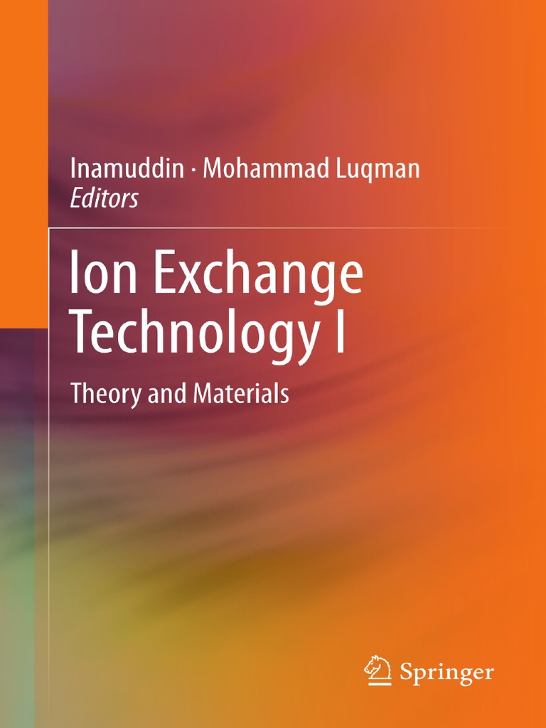 Ionic Exchange Technology I | PDF | Ion Exchange | Diffusion